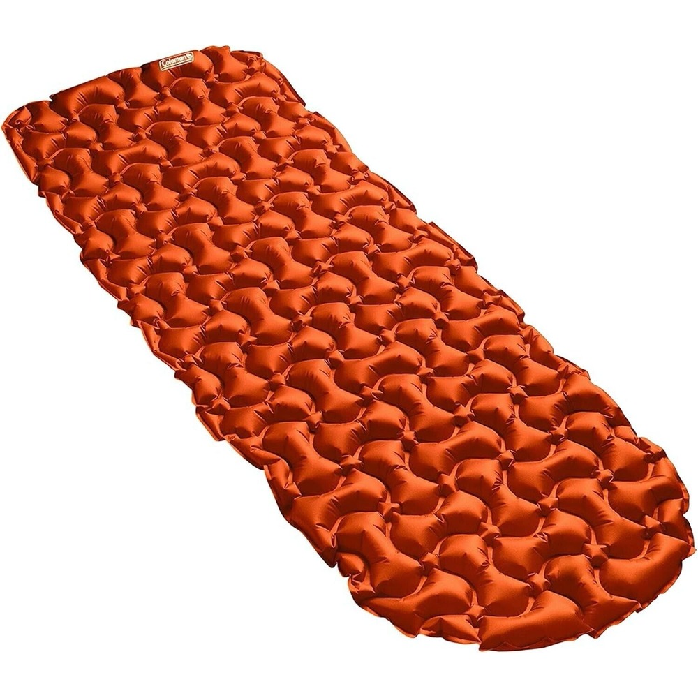 Coleman Kompact Premium Camp Pad 72"L X 28"W Burnt‎ Orange Easy Inflation 1.5 LB